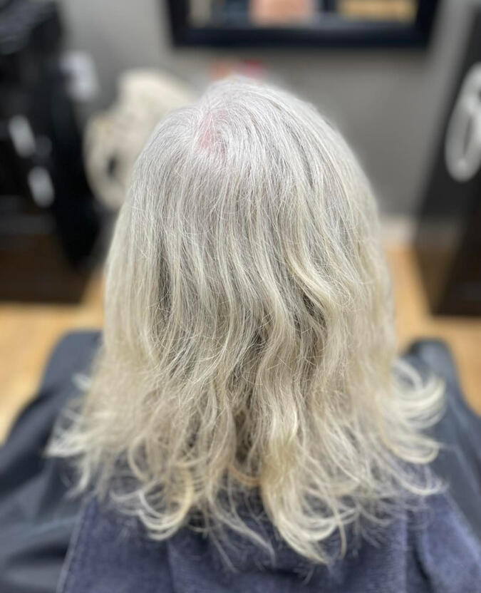 Natural Grey Coverup before